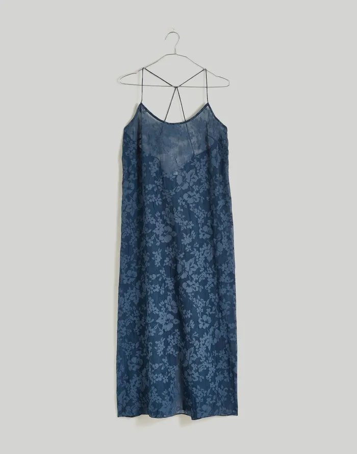 Women Dresses Madewell Floral Halter CoverUp Midi Dress