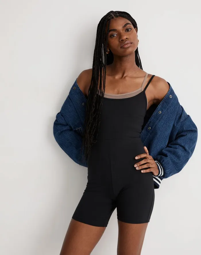 Women Dresses Madewell Knit Biker Unitard