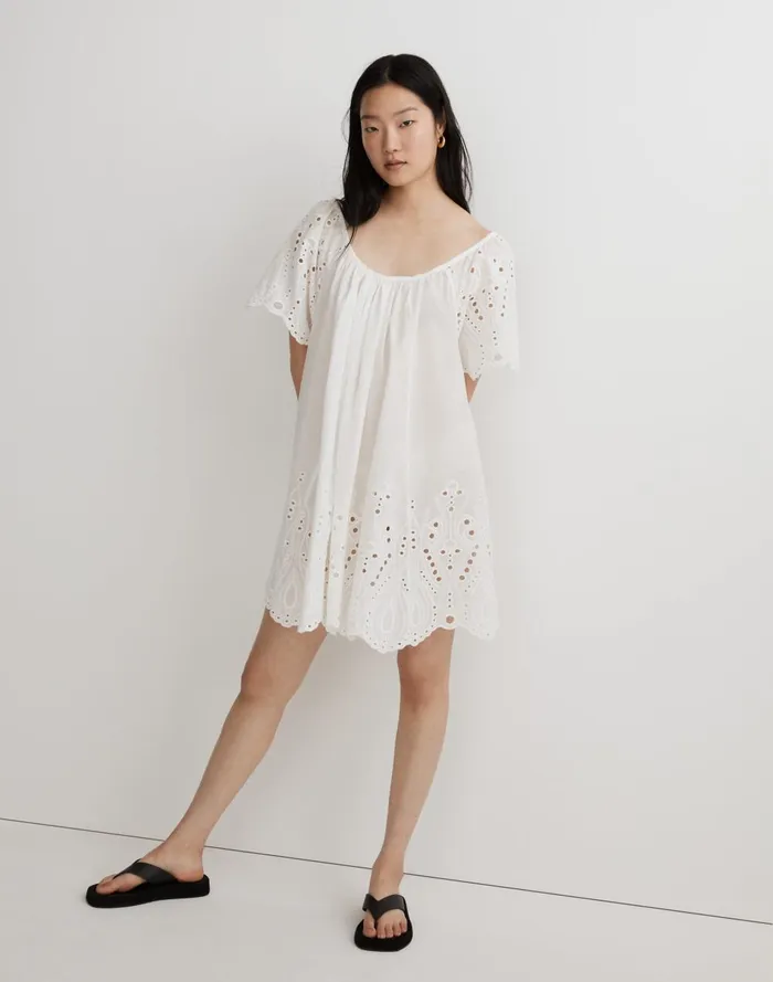 Women Dresses Madewell Natalie Martin Embroidered Marina CoverUp Dress