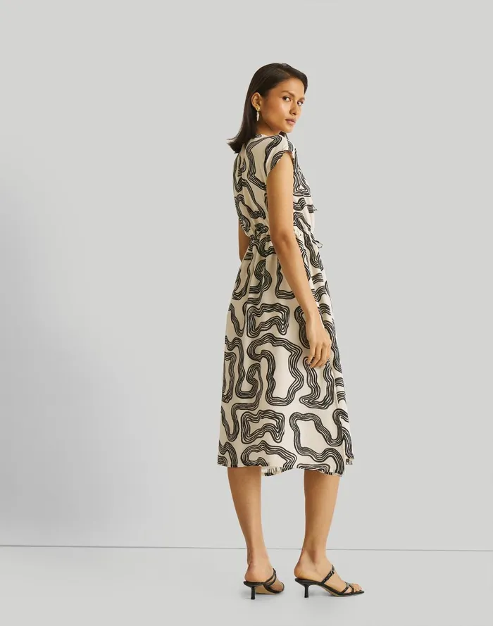 Women Dresses Madewell Reistor Deep Vneck Gathered Dress