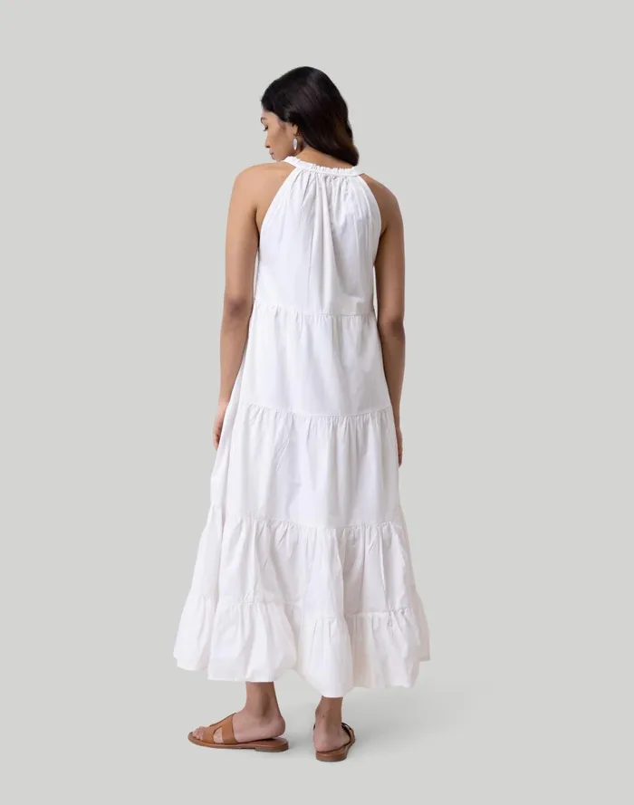 Women Dresses Madewell Reistor Embroidered Tiered Sleeveless Maxi Dress