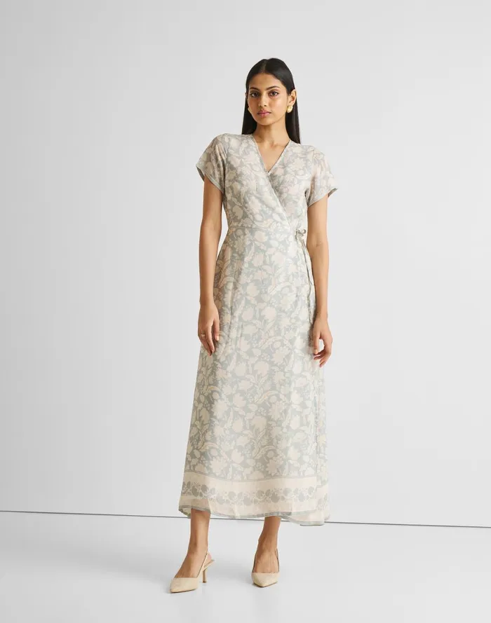 Women Dresses Madewell Reistor Maxi Wrap Dress