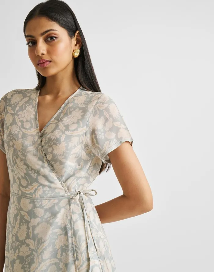 Women Dresses Madewell Reistor Maxi Wrap Dress