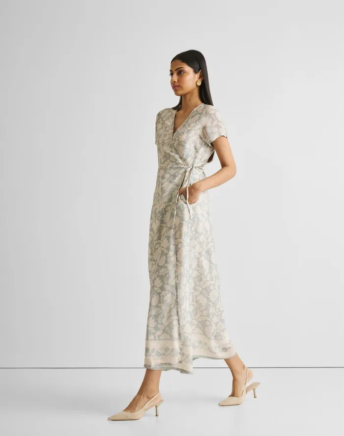 Women Dresses Madewell Reistor Maxi Wrap Dress