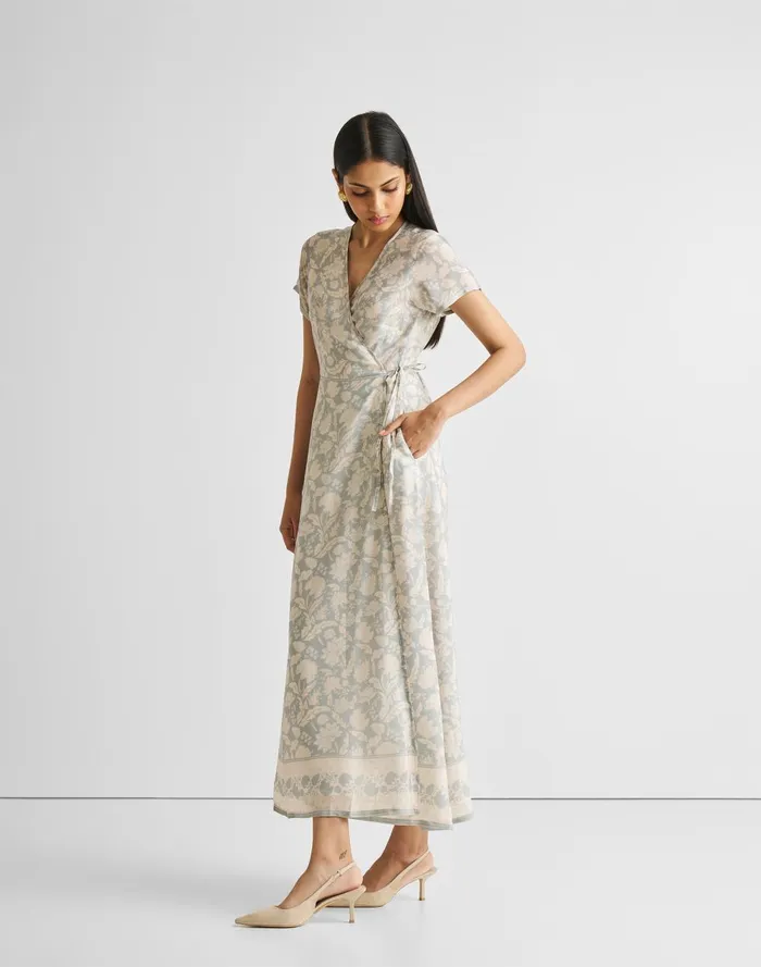 Women Dresses Madewell Reistor Maxi Wrap Dress