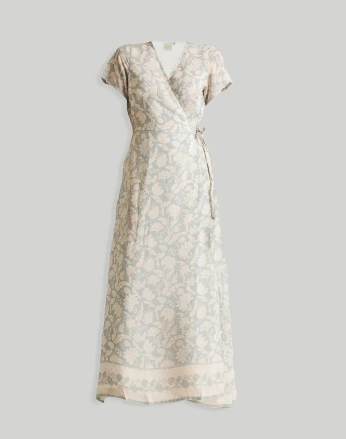 Women Dresses Madewell Reistor Maxi Wrap Dress