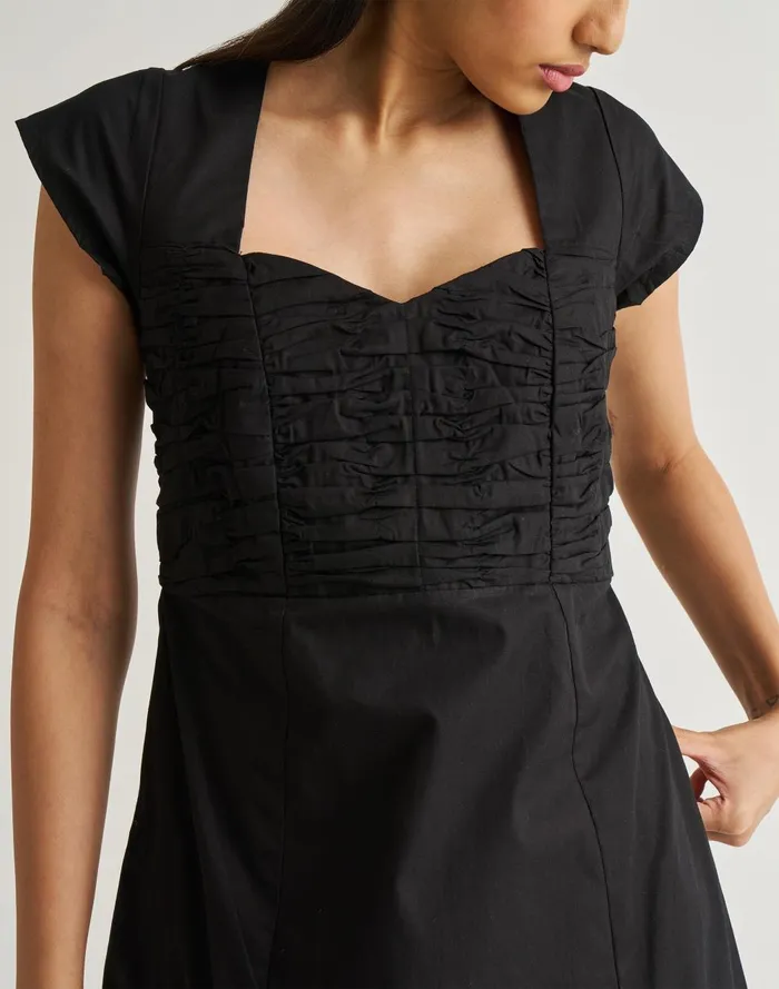Women Dresses Madewell Reistor Ruched Dress With Front Slit