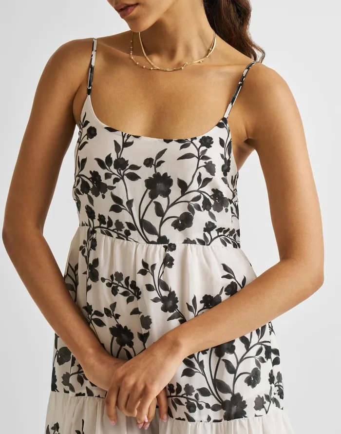 Women Dresses Madewell Reistor Strappy Tiered Maxi Dress