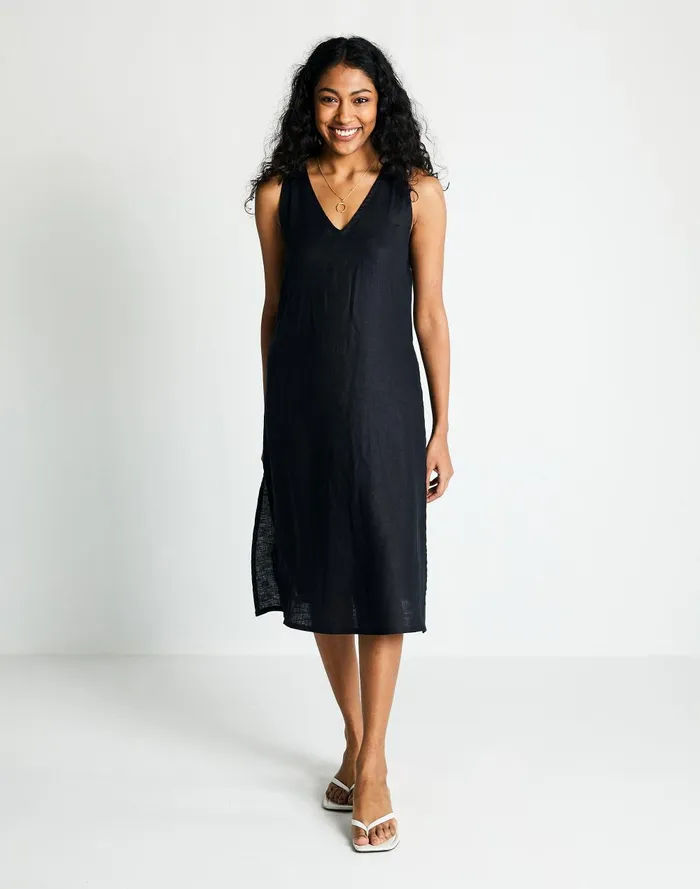 Women Dresses Madewell Reistor The Hemp Noir Dress