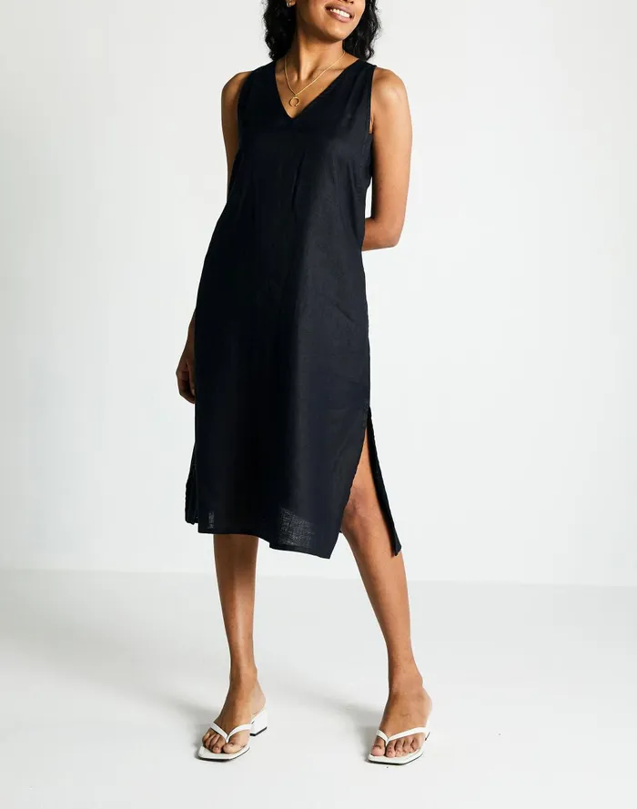 Women Dresses Madewell Reistor The Hemp Noir Dress
