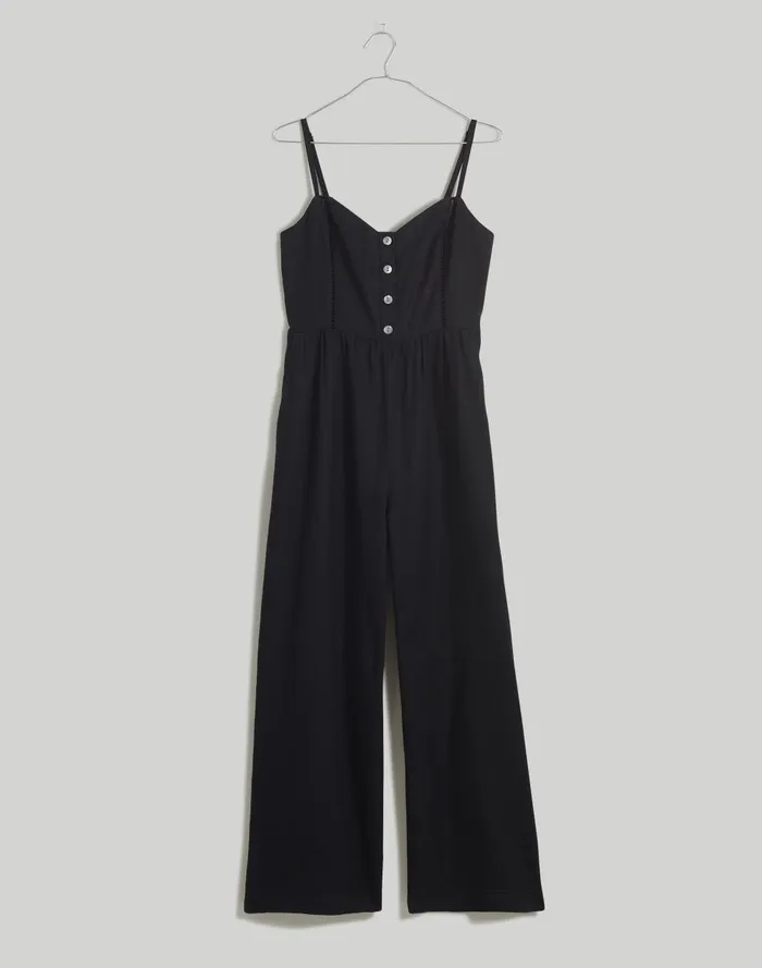 Women Dresses Madewell Sleeveless WideLeg Jumpsuit In 100 Linen