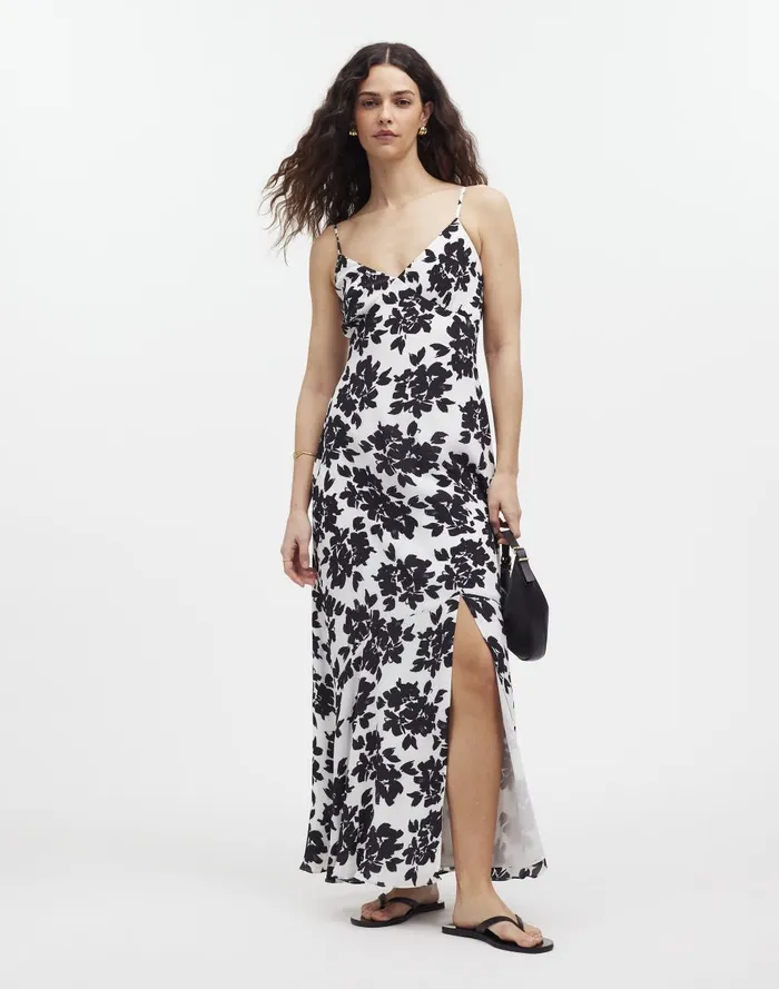 Women Dresses Madewell Smocked Sleeveless Maxi Dress In Floral