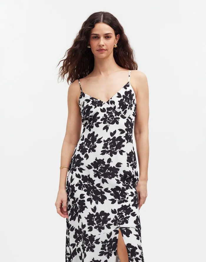 Women Dresses Madewell Smocked Sleeveless Maxi Dress In Floral