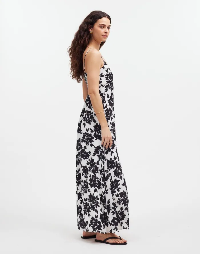 Women Dresses Madewell Smocked Sleeveless Maxi Dress In Floral