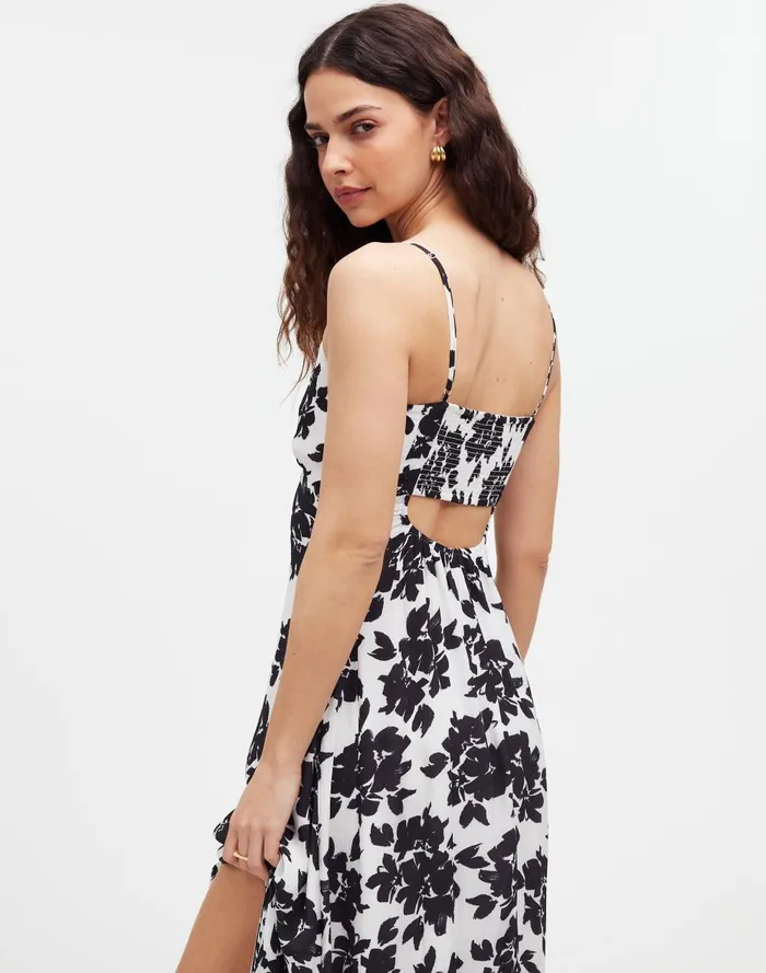 Women Dresses Madewell Smocked Sleeveless Maxi Dress In Floral