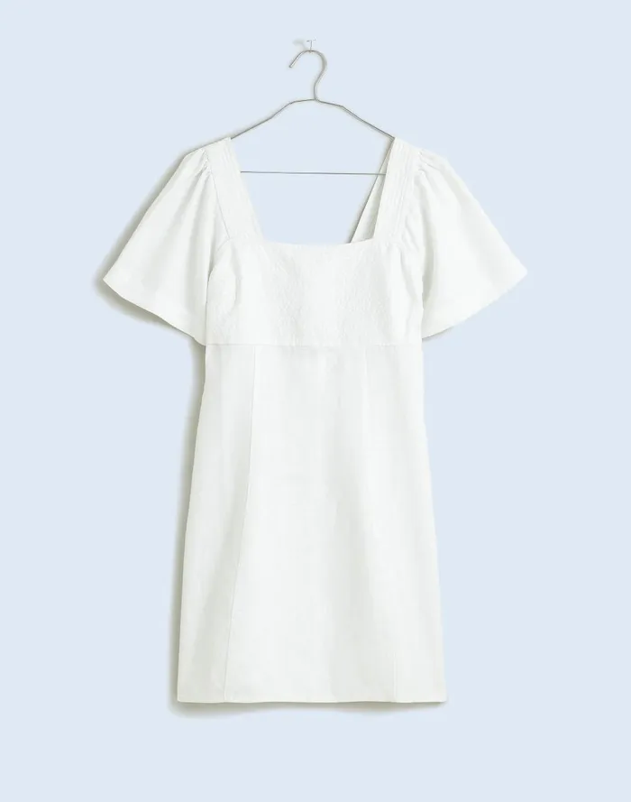 Women Dresses Madewell SquareNeck Mini Dress In 100 Linen