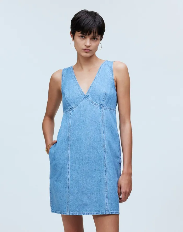 Women Dresses Madewell The Ariana VNeck Mini Dress