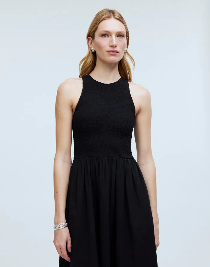 Women Dresses Madewell The Melody Smocked Midi Dress