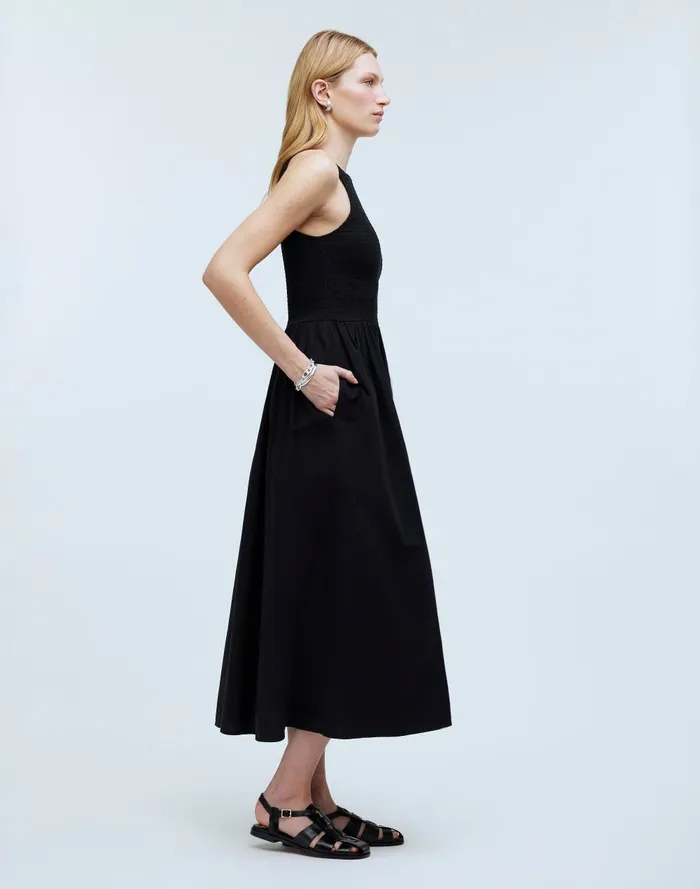 Women Dresses Madewell The Melody Smocked Midi Dress