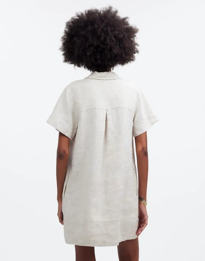 Women Dresses Madewell VNeck Mini Dress In 100 Linen