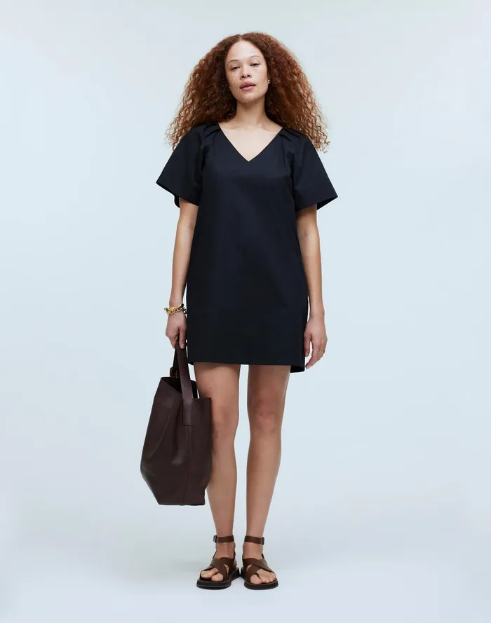 Women Dresses Madewell VNeck Mini Shirtdress