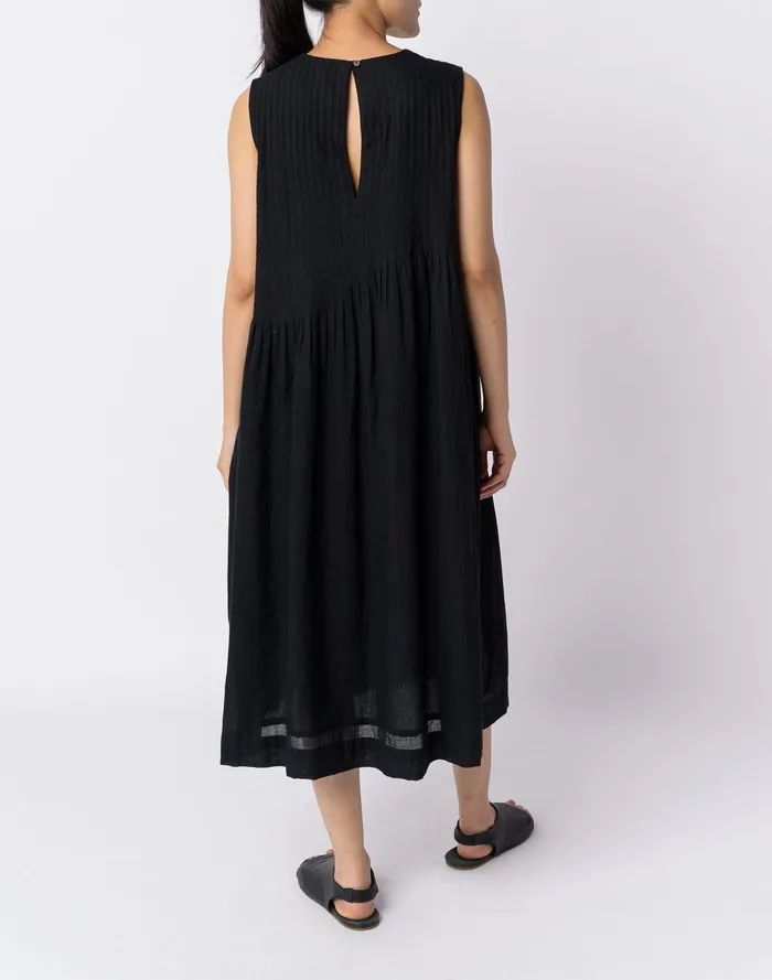 Women Dresses Madewell World Of Crow Black Cotton Minimal Dress