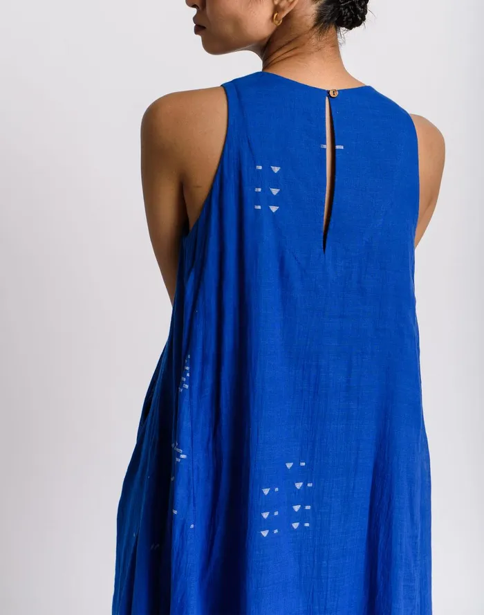Women Dresses Madewell World Of Crow Holiday Dress In Cobalt