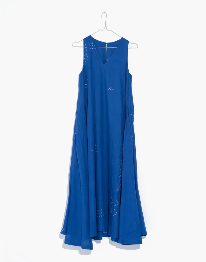 Women Dresses Madewell World Of Crow Holiday Dress In Cobalt