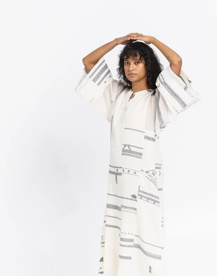 Women Dresses Madewell World Of Crow Oversized Sleeve StraightCut Dress