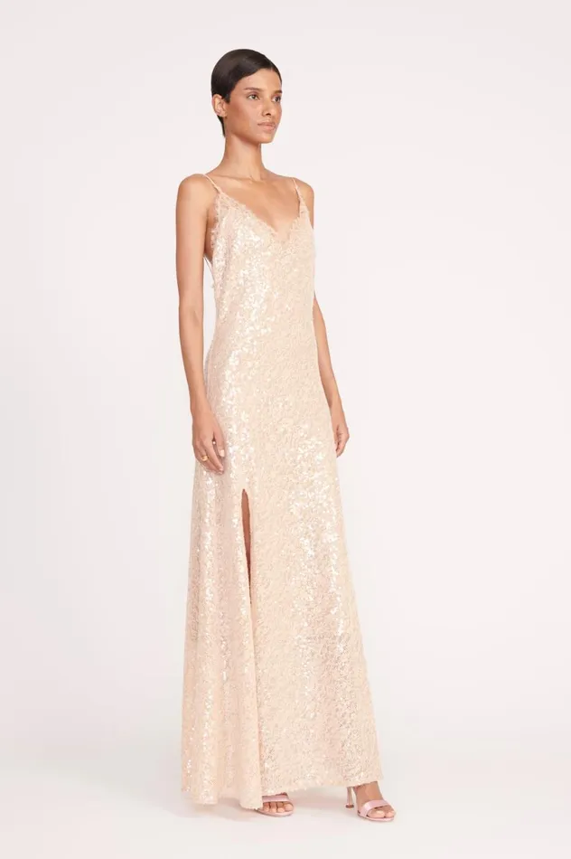 Women Dresses STAUD KEZIA DRESS BEIGE Women Dresses STAUD KEZIA DRESS BEIGE