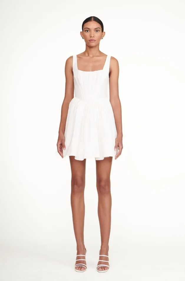 Women Dresses STAUD LANDSCAPE DRESS WHITE