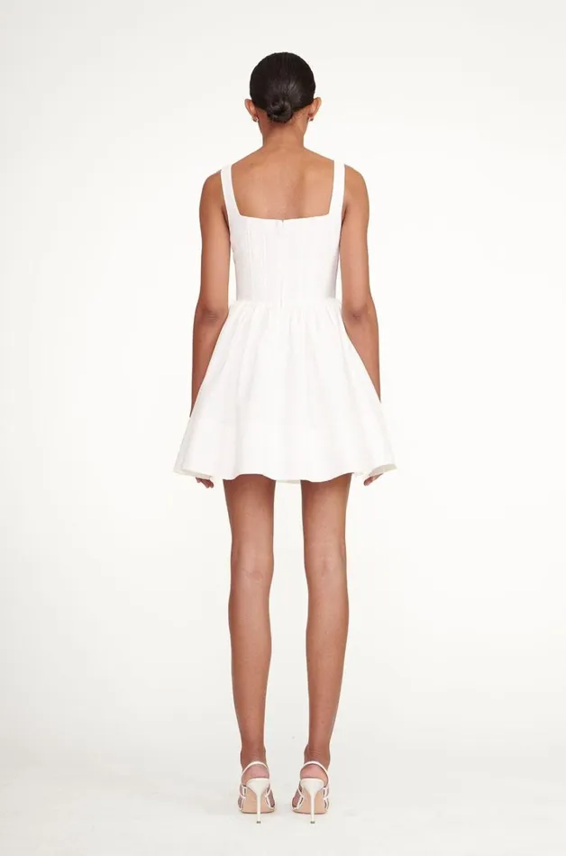 Women Dresses STAUD LANDSCAPE DRESS WHITE Women Dresses STAUD LANDSCAPE DRESS WHITE