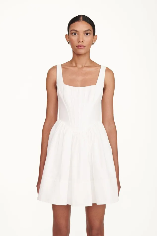 Women Dresses STAUD LANDSCAPE DRESS WHITE Women Dresses STAUD LANDSCAPE DRESS WHITE