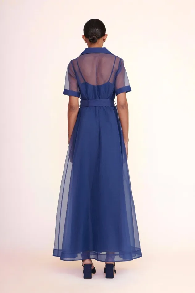 Women Dresses STAUD MILLIE DRESS NAVY ORGANZA Women Dresses STAUD MILLIE DRESS NAVY ORGANZA