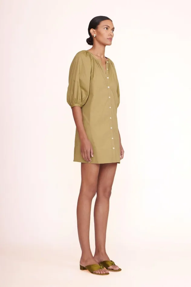 Women Dresses STAUD MINI VINCENT DRESS KHAKI Women Dresses STAUD MINI VINCENT DRESS KHAKI