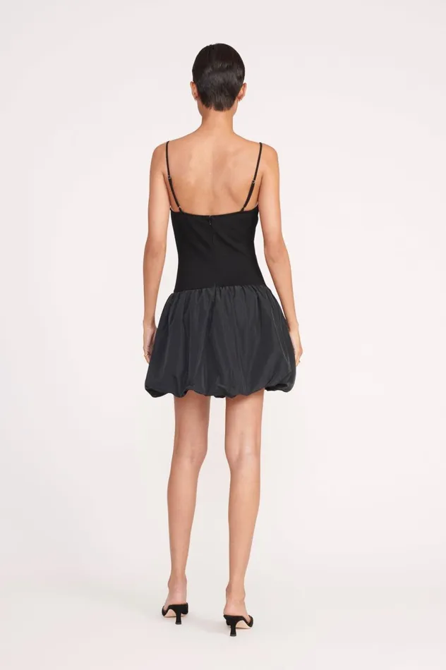 Women Dresses STAUD STAUD ABLEE DRESS BLACK Women Dresses STAUD STAUD ABLEE DRESS BLACK
