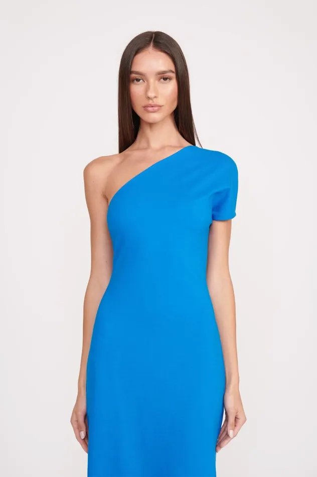 Women Dresses STAUD STAUD ADALYNN DRESS DIRECTOR BLUE Women Dresses STAUD STAUD ADALYNN DRESS DIRECTOR BLUE
