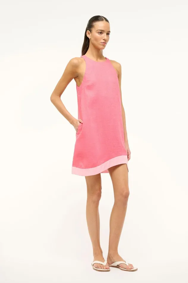 Women Dresses STAUD STAUD ALLORI DRESS CORAL PARADISE PEARL PINK Women Dresses STAUD STAUD ALLORI DRESS CORAL PARADISE PEARL PINK