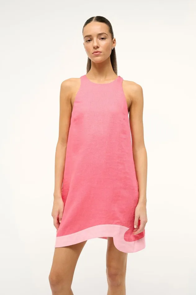 Women Dresses STAUD STAUD ALLORI DRESS CORAL PARADISE PEARL PINK Women Dresses STAUD STAUD ALLORI DRESS CORAL PARADISE PEARL PINK