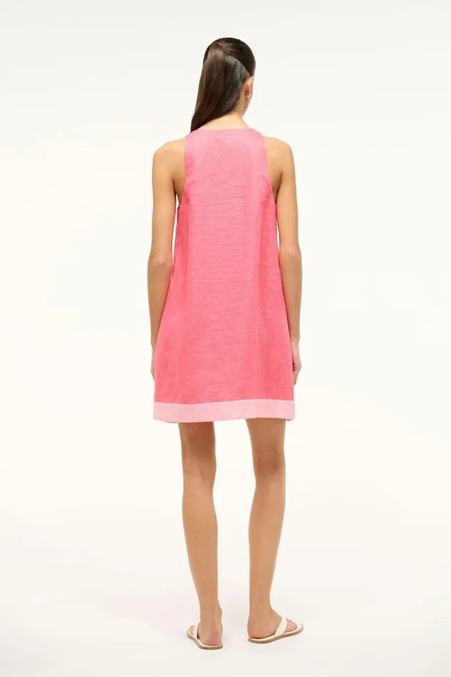 Women Dresses STAUD STAUD ALLORI DRESS CORAL PARADISE PEARL PINK Women Dresses STAUD STAUD ALLORI DRESS CORAL PARADISE PEARL PINK