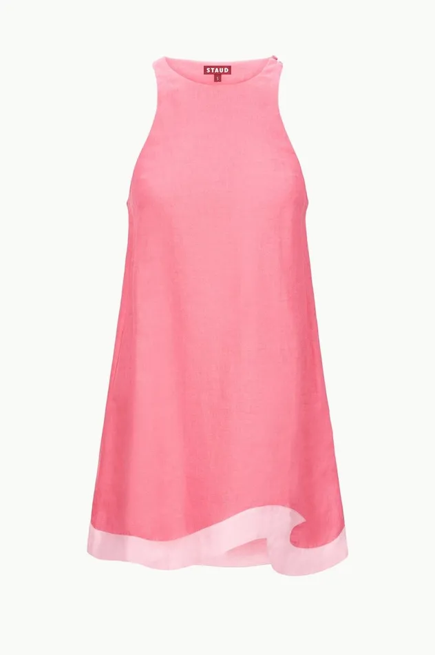 Women Dresses STAUD STAUD ALLORI DRESS CORAL PARADISE PEARL PINK Women Dresses STAUD STAUD ALLORI DRESS CORAL PARADISE PEARL PINK