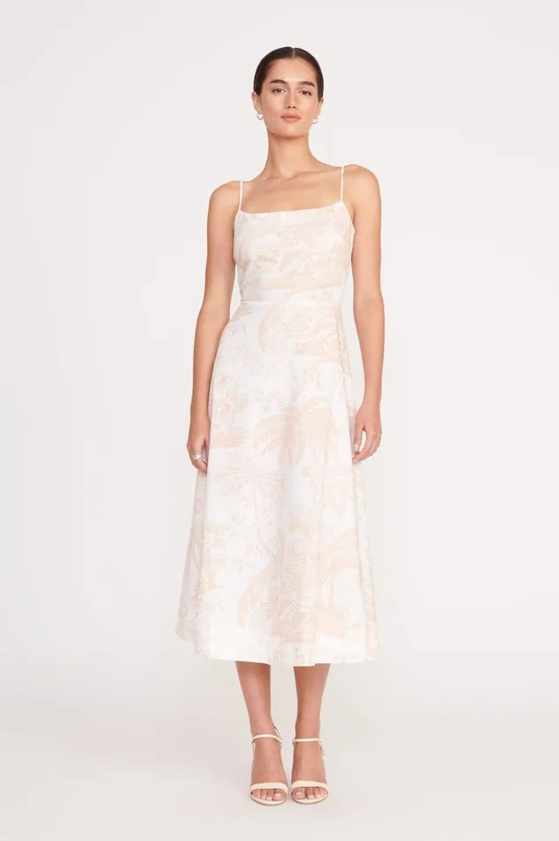 Women Dresses STAUD STAUD AMARANTH DRESS IVORY BEIGE TOILE