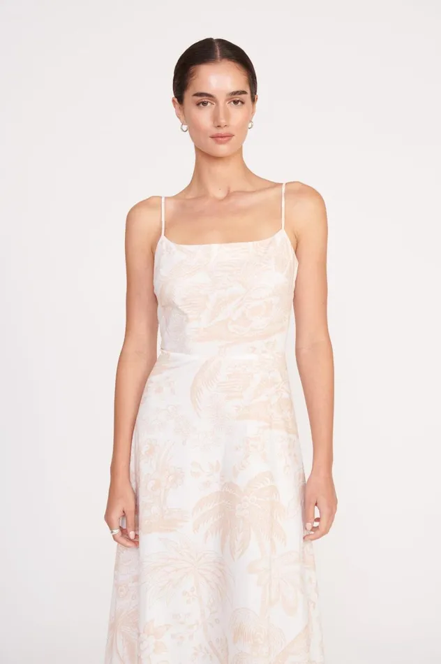 Women Dresses STAUD STAUD AMARANTH DRESS IVORY BEIGE TOILE Women Dresses STAUD STAUD AMARANTH DRESS IVORY BEIGE TOILE