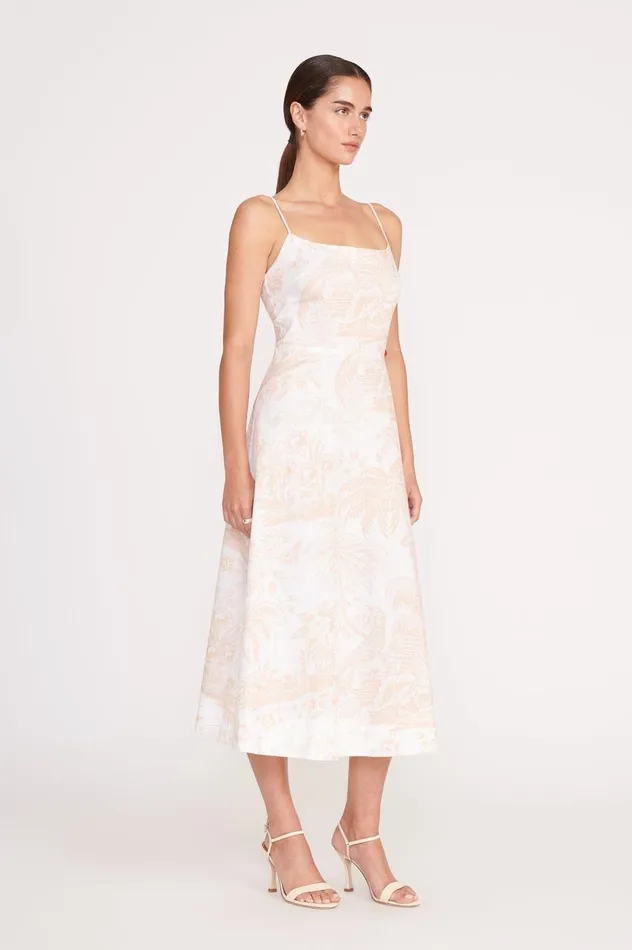 Women Dresses STAUD STAUD AMARANTH DRESS IVORY BEIGE TOILE Women Dresses STAUD STAUD AMARANTH DRESS IVORY BEIGE TOILE
