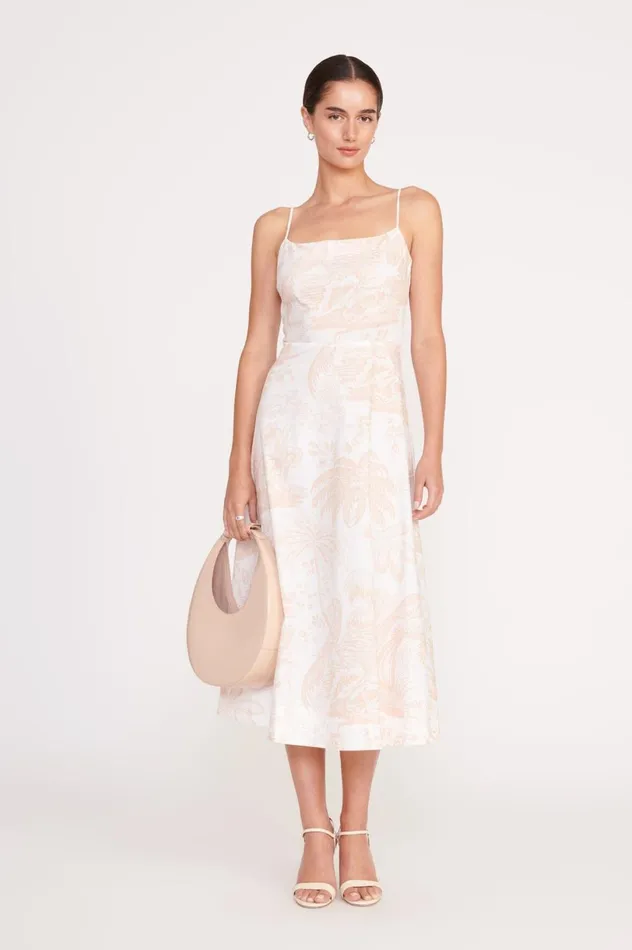 Women Dresses STAUD STAUD AMARANTH DRESS IVORY BEIGE TOILE Women Dresses STAUD STAUD AMARANTH DRESS IVORY BEIGE TOILE