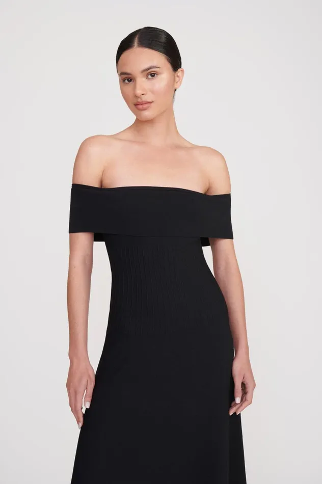 Women Dresses STAUD STAUD ARTISTRY DRESS BLACK Women Dresses STAUD STAUD ARTISTRY DRESS BLACK