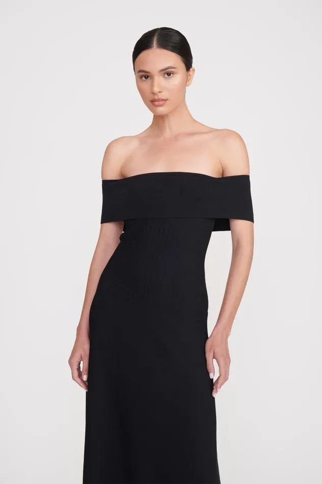 Women Dresses STAUD STAUD ARTISTRY DRESS BLACK Women Dresses STAUD STAUD ARTISTRY DRESS BLACK