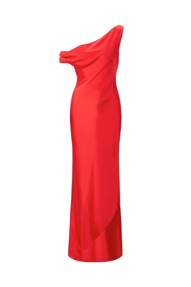 Women Dresses STAUD STAUD ASHANTI DRESS RED ROSE Women Dresses STAUD STAUD ASHANTI DRESS RED ROSE