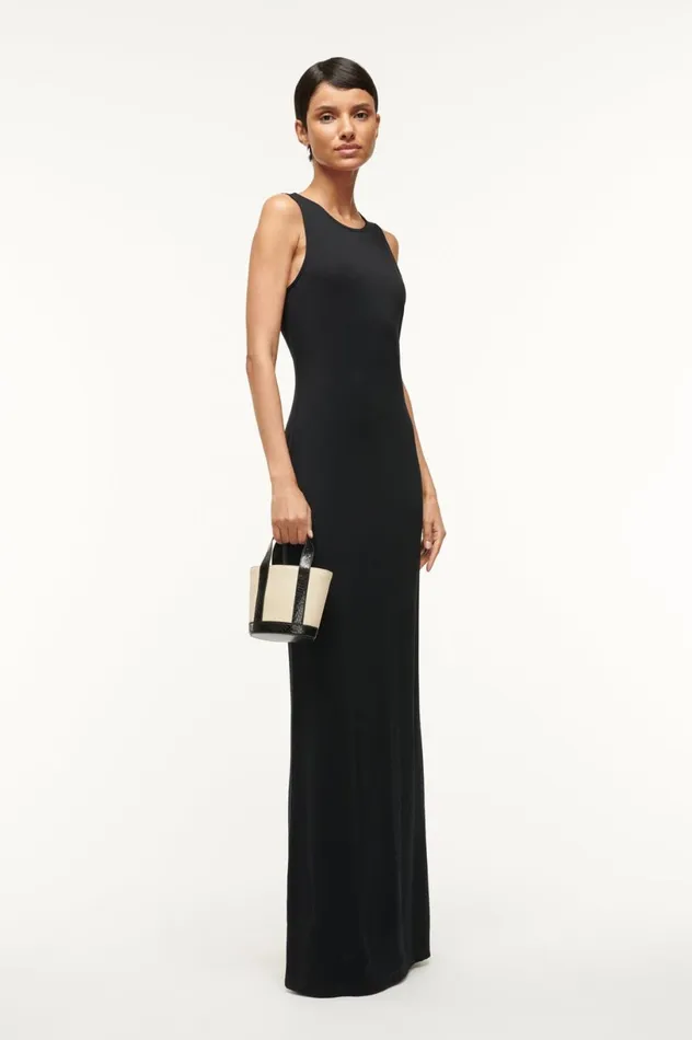 Women Dresses STAUD STAUD BARI DRESS BLACK Women Dresses STAUD STAUD BARI DRESS BLACK