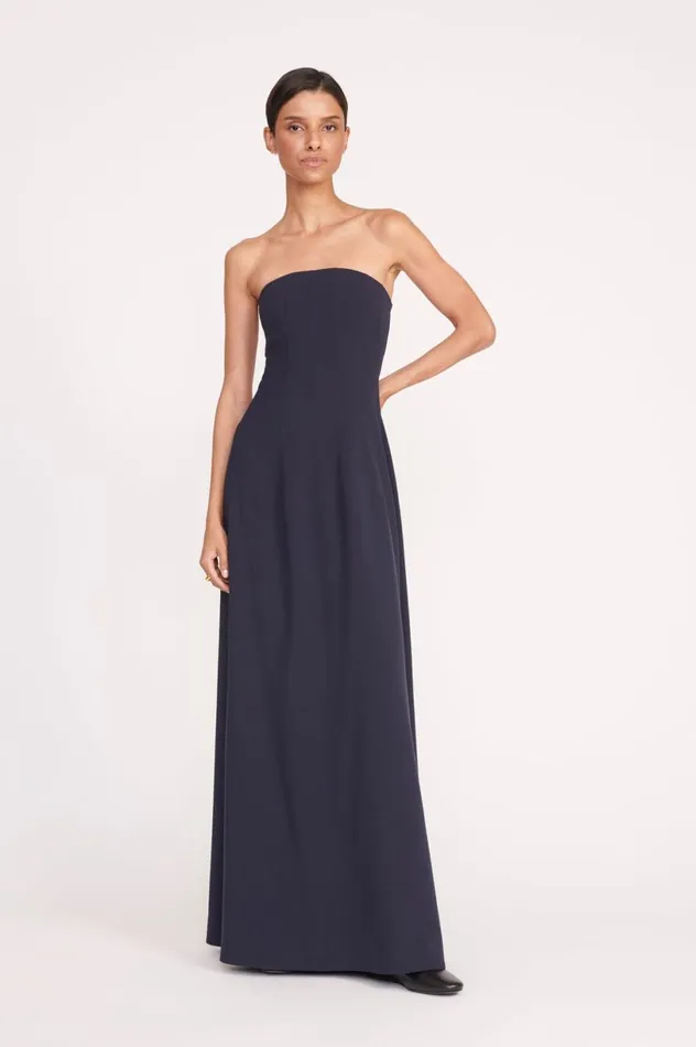 Women Dresses STAUD STAUD BENJAMIN DRESS NAVY
